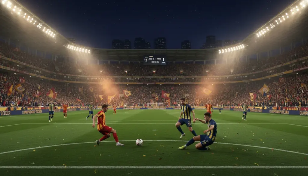 Galatasaray ve Fenerbahçe Derbisinin Sıcak Atmosferi